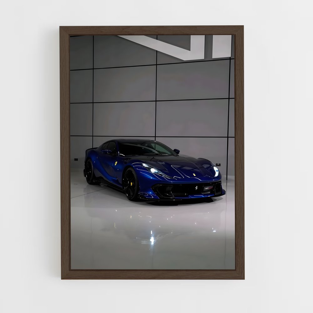 Poster Ferrari Bleu Éclat (vue 5)